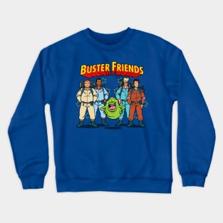 Retro 80's Funny Superhero Mashup Cartoon Crewneck Sweatshirt